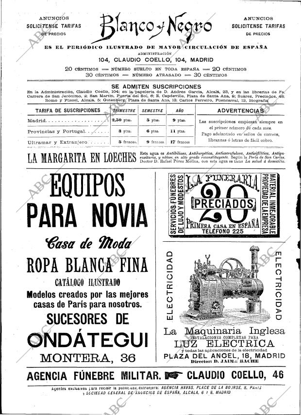 BLANCO Y NEGRO MADRID 05-03-1898 página 2