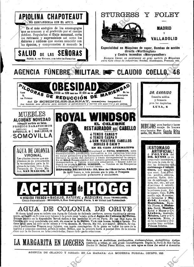 BLANCO Y NEGRO MADRID 26-03-1898 página 23