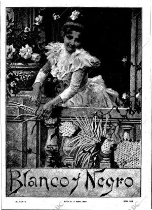 BLANCO Y NEGRO MADRID 02-04-1898 página 1