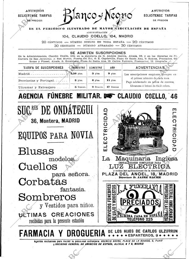 BLANCO Y NEGRO MADRID 02-04-1898 página 2