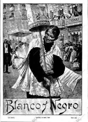 BLANCO Y NEGRO MADRID 16-04-1898