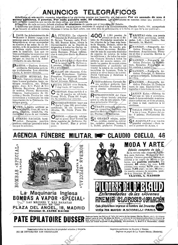 BLANCO Y NEGRO MADRID 16-04-1898 página 24