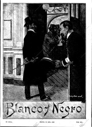 BLANCO Y NEGRO MADRID 23-04-1898 página 1
