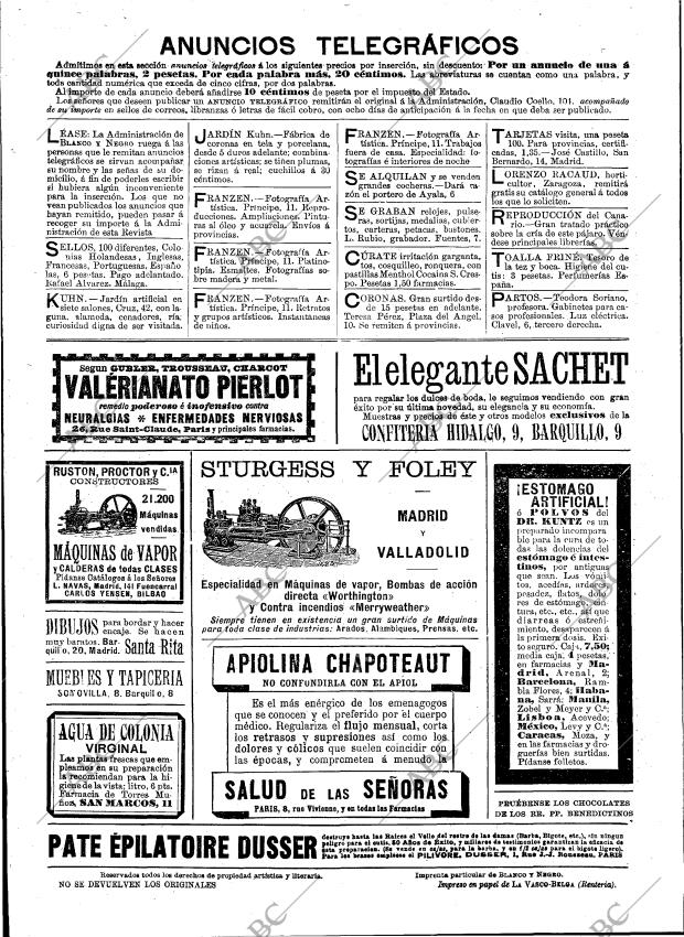 BLANCO Y NEGRO MADRID 23-04-1898 página 24