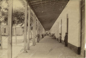 Galería del hospital militar de Santiago de Cuba