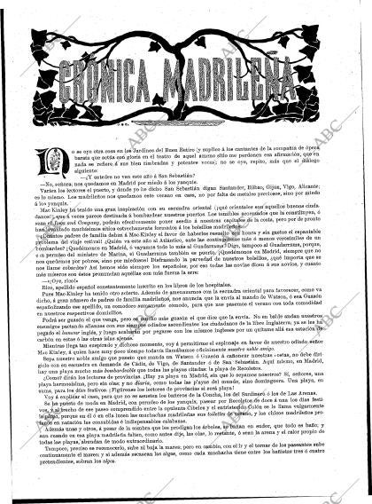 BLANCO Y NEGRO MADRID 09-07-1898