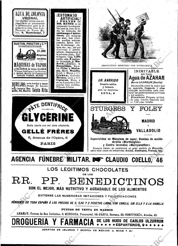 BLANCO Y NEGRO MADRID 16-07-1898 página 23