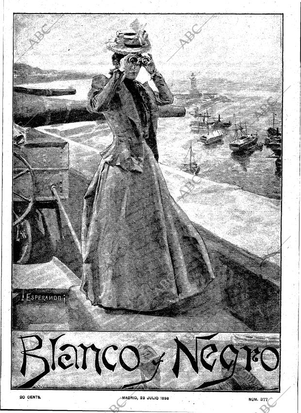 BLANCO Y NEGRO MADRID 23-07-1898 página 1