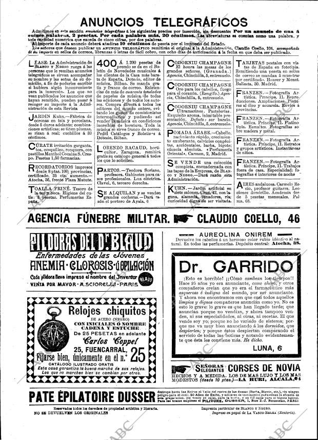 BLANCO Y NEGRO MADRID 23-07-1898 página 24