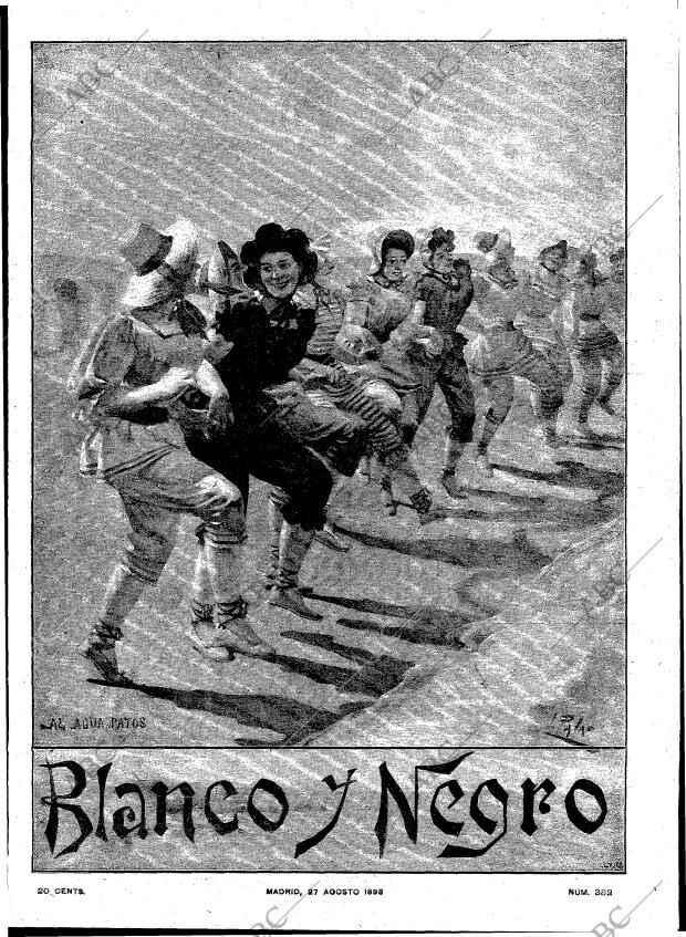 BLANCO Y NEGRO MADRID 27-08-1898 página 1