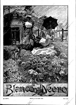 BLANCO Y NEGRO MADRID 08-10-1898 página 1
