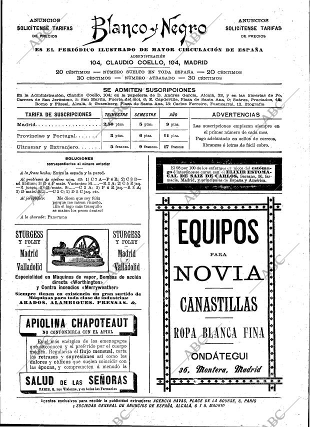 BLANCO Y NEGRO MADRID 08-10-1898 página 21