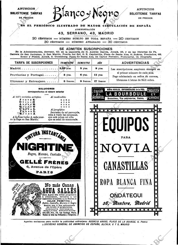 BLANCO Y NEGRO MADRID 22-10-1898 página 21