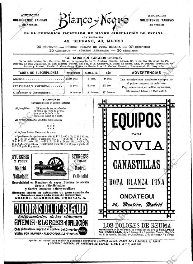 BLANCO Y NEGRO MADRID 29-10-1898 página 21