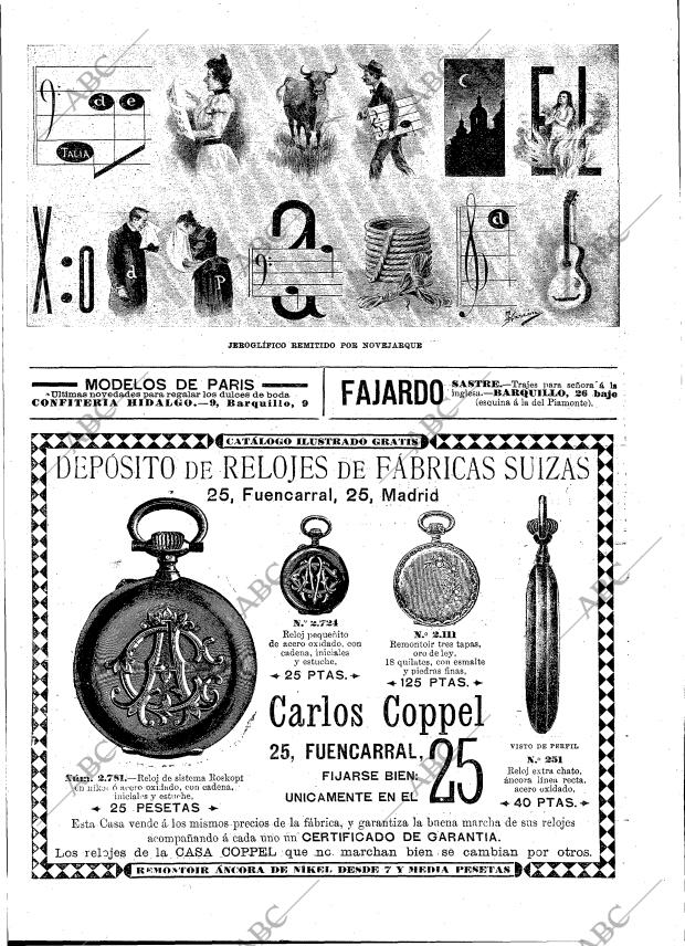 BLANCO Y NEGRO MADRID 29-10-1898 página 23