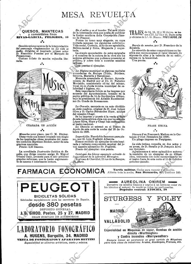 BLANCO Y NEGRO MADRID 03-12-1898 página 20