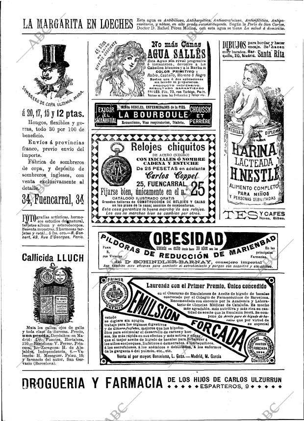 BLANCO Y NEGRO MADRID 10-12-1898 página 22