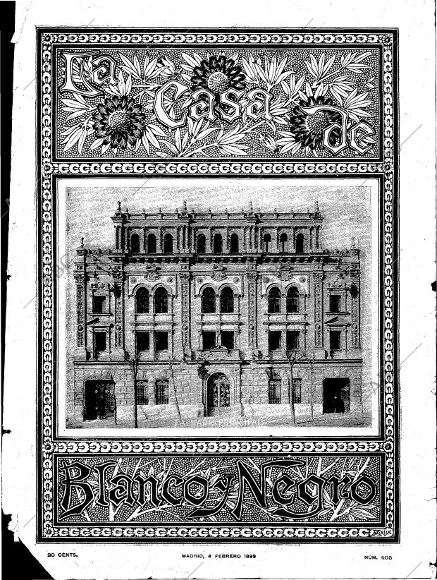 BLANCO Y NEGRO MADRID 04-02-1899 página 1