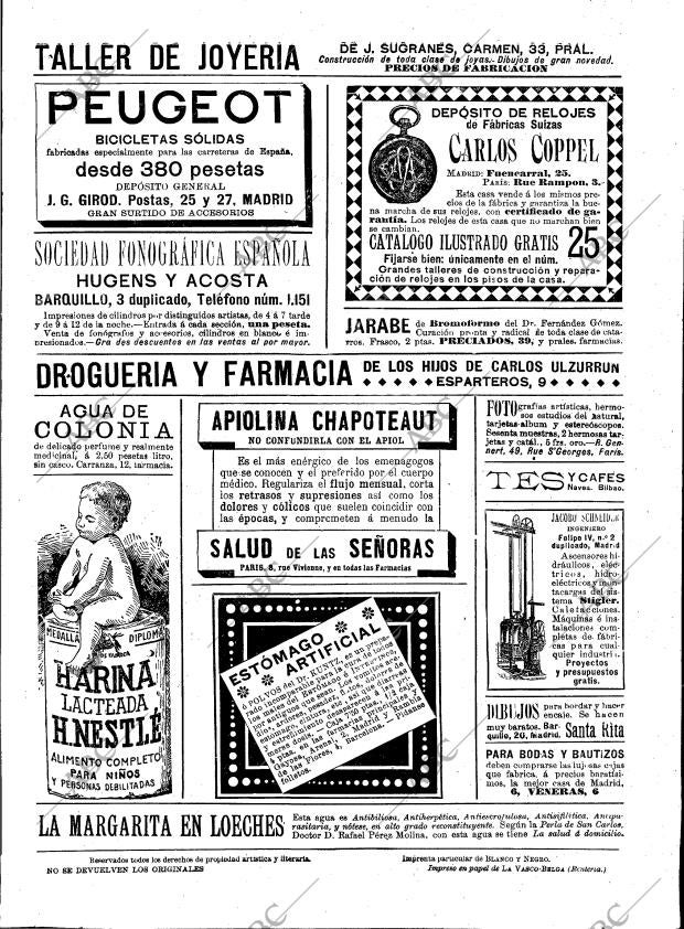 BLANCO Y NEGRO MADRID 18-02-1899 página 23