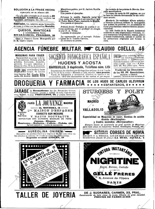 BLANCO Y NEGRO MADRID 11-03-1899 página 18