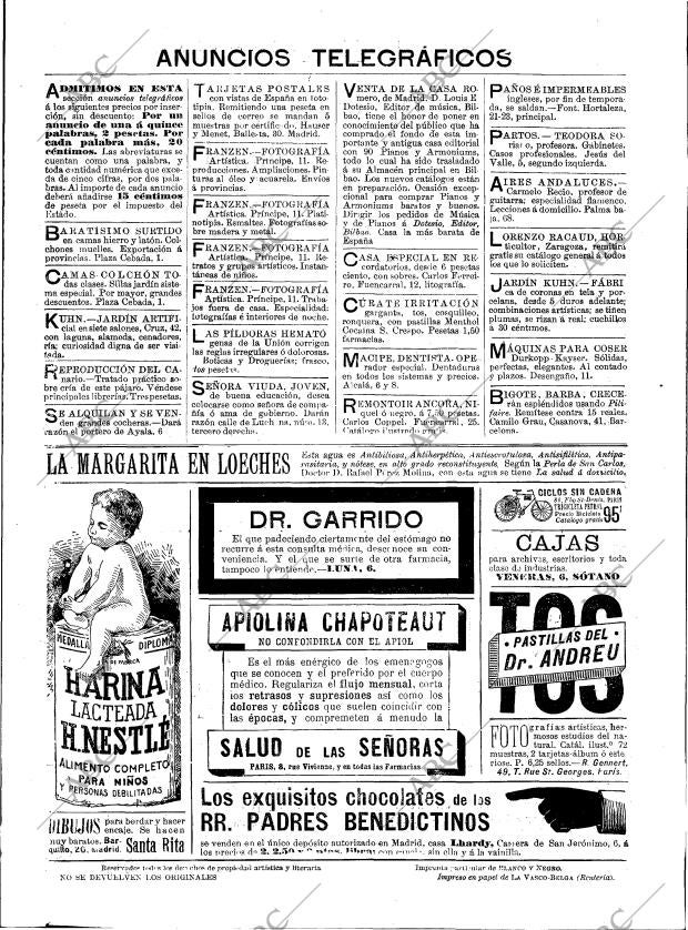 BLANCO Y NEGRO MADRID 15-04-1899 página 19