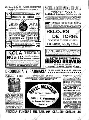 BLANCO Y NEGRO MADRID 13-05-1899 página 19