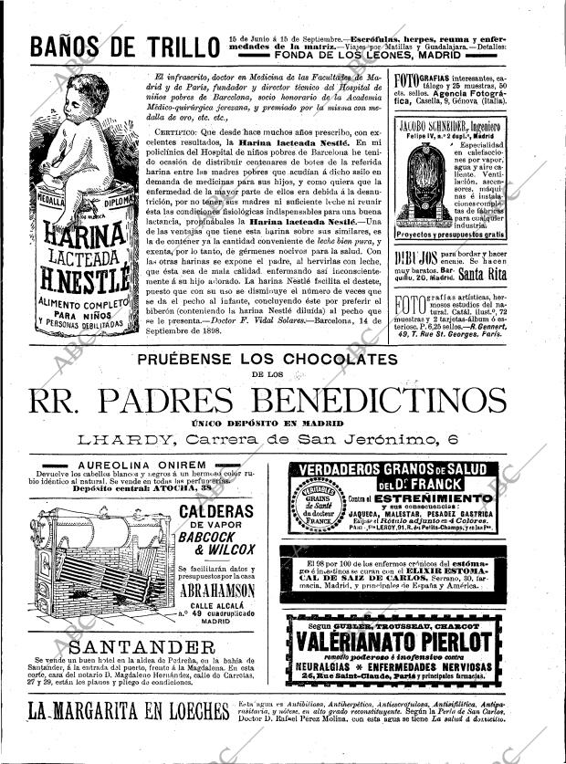 BLANCO Y NEGRO MADRID 01-07-1899 página 23