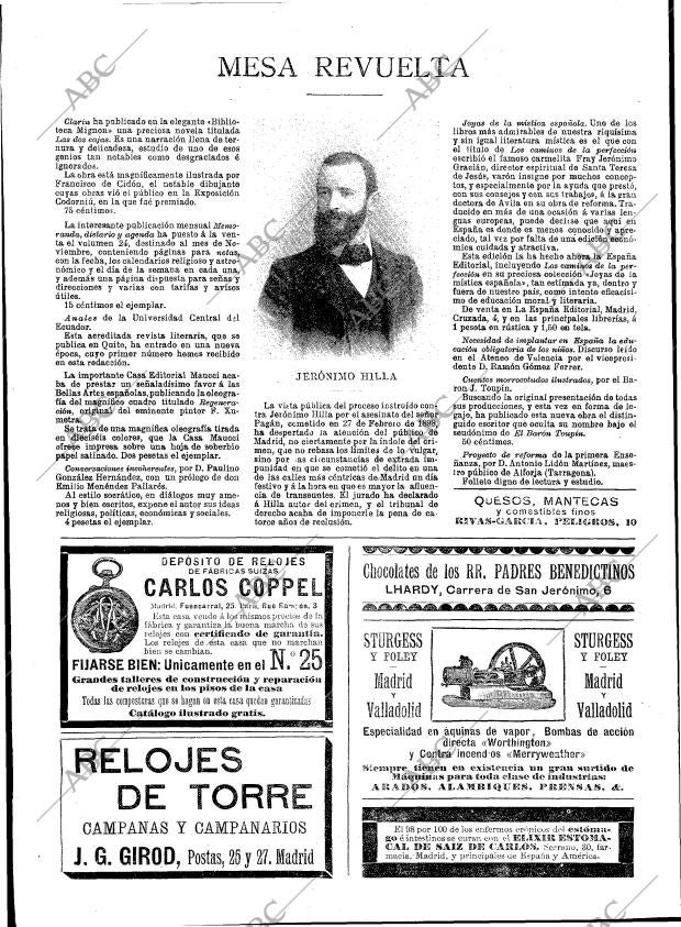 BLANCO Y NEGRO MADRID 18-11-1899 página 20