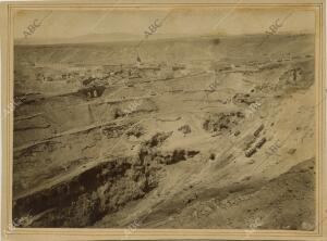 Minas de Riotinto (Huelva). 1900 (CA.). Vista de las minas