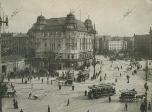 Berlín (Alemania), 1900 (CA.). Vista de Potsdamer Platz