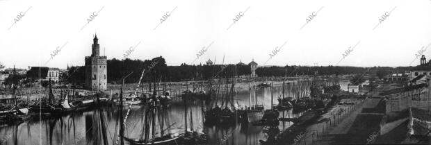 Vista Panoramica de Sevilla A Comienzos del siglo Xx