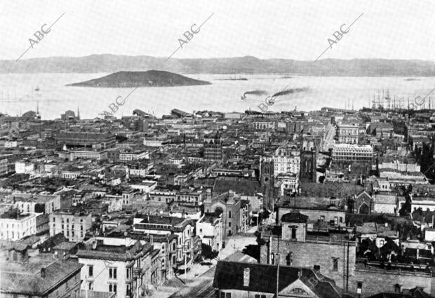 San Francisco de California, vista de la ciudad y de su bahía