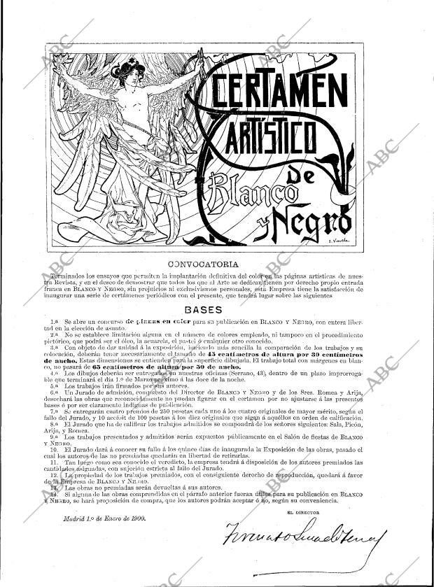 BLANCO Y NEGRO MADRID 06-01-1900 página 23