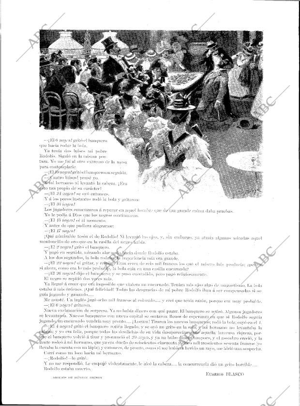 BLANCO Y NEGRO MADRID 13-01-1900 página 20