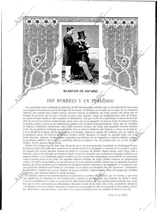 BLANCO Y NEGRO MADRID 13-01-1900 página 22