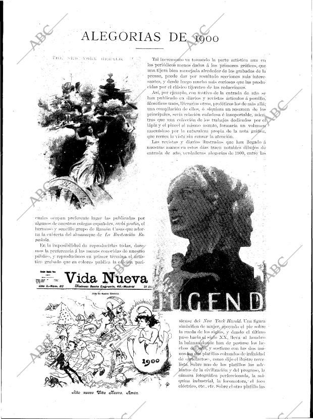 BLANCO Y NEGRO MADRID 13-01-1900 página 5