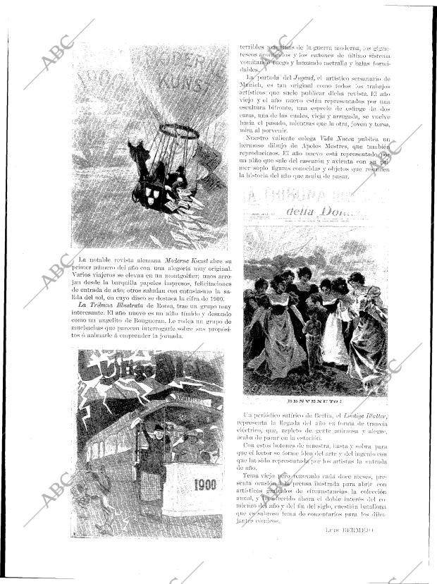 BLANCO Y NEGRO MADRID 13-01-1900 página 6