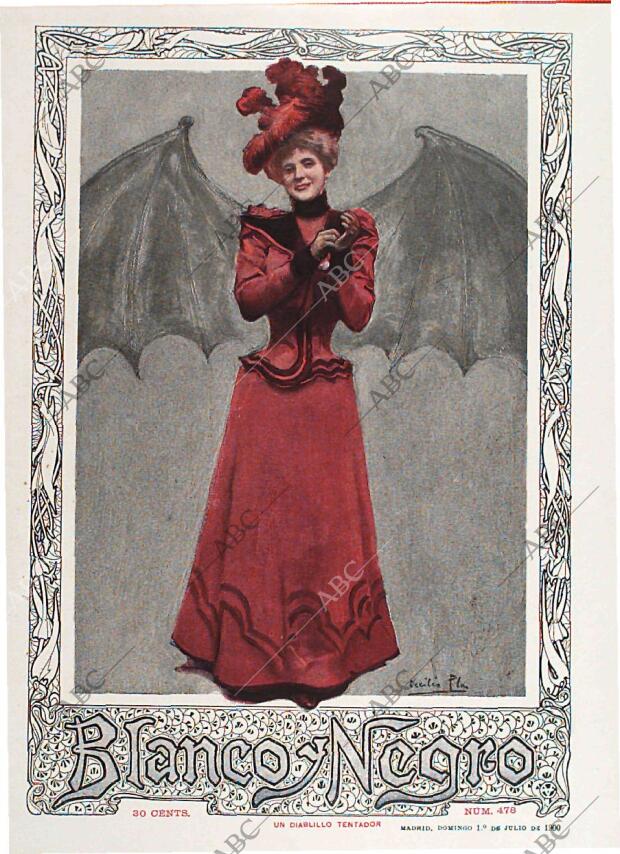 BLANCO Y NEGRO MADRID 01-07-1900 página 1