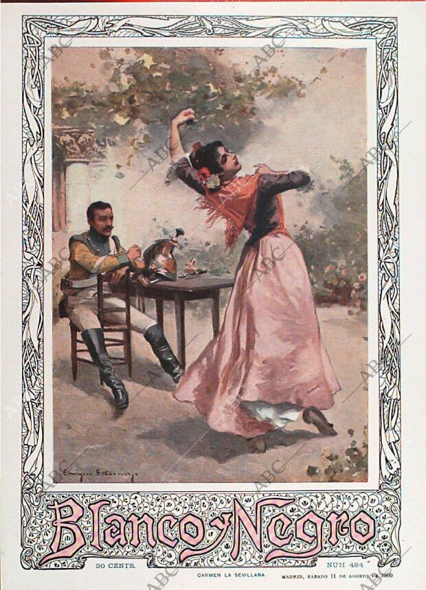 BLANCO Y NEGRO MADRID 11-08-1900 página 1