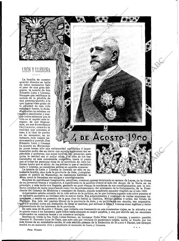 BLANCO Y NEGRO MADRID 11-08-1900 página 7