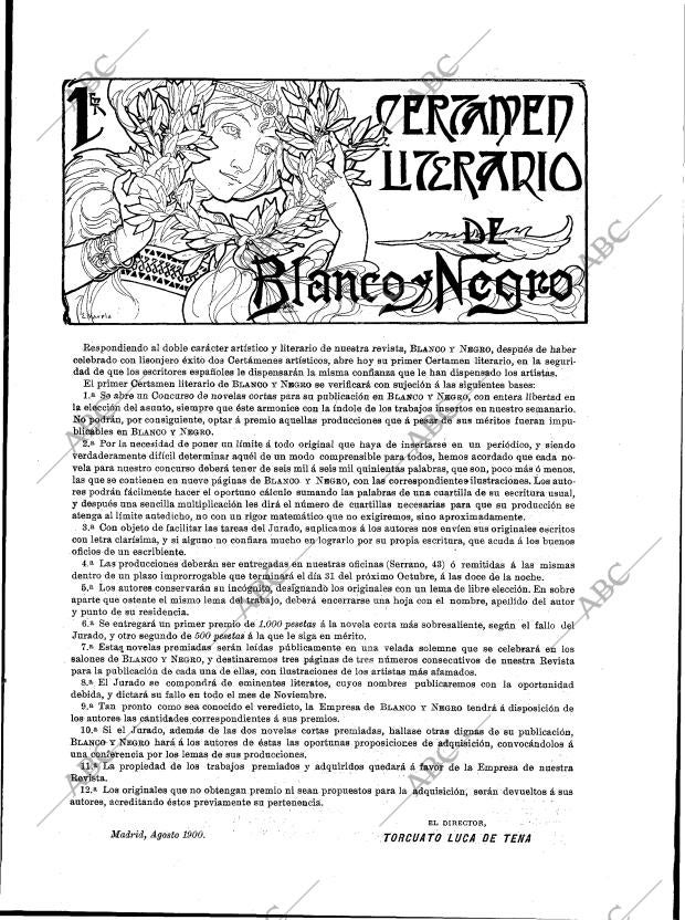 BLANCO Y NEGRO MADRID 18-08-1900 página 17