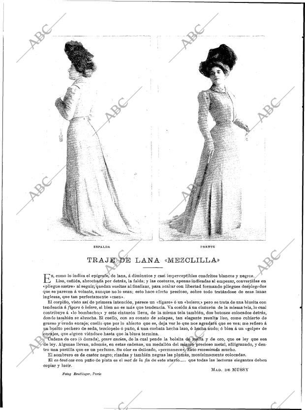 BLANCO Y NEGRO MADRID 27-10-1900 página 14