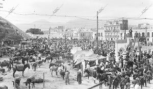 Melilla (Ca.), 1901. Mercadillo ambulante