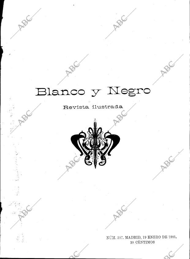 BLANCO Y NEGRO MADRID 19-01-1901 página 1