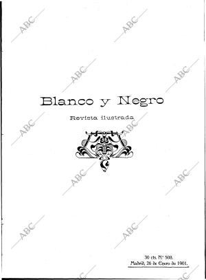 BLANCO Y NEGRO MADRID 26-01-1901 página 1