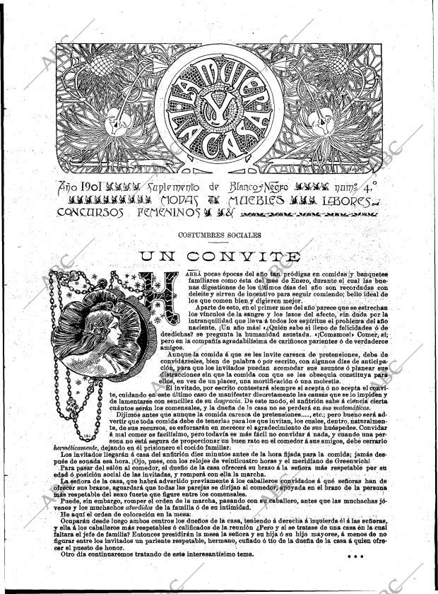 BLANCO Y NEGRO MADRID 26-01-1901 página 17