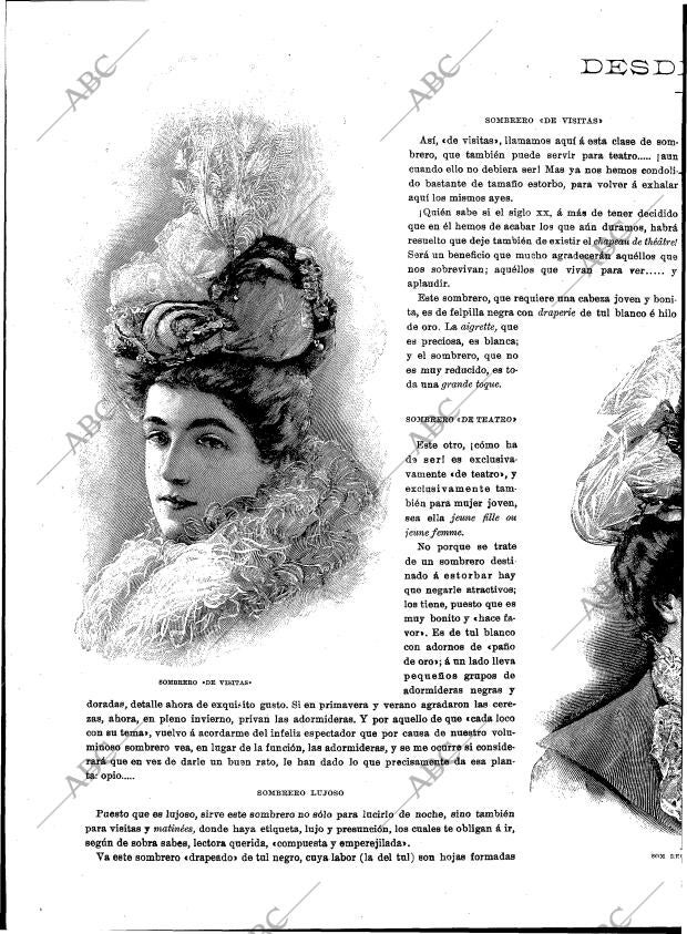 BLANCO Y NEGRO MADRID 26-01-1901 página 18