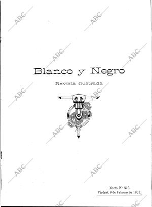 BLANCO Y NEGRO MADRID 09-02-1901 página 1
