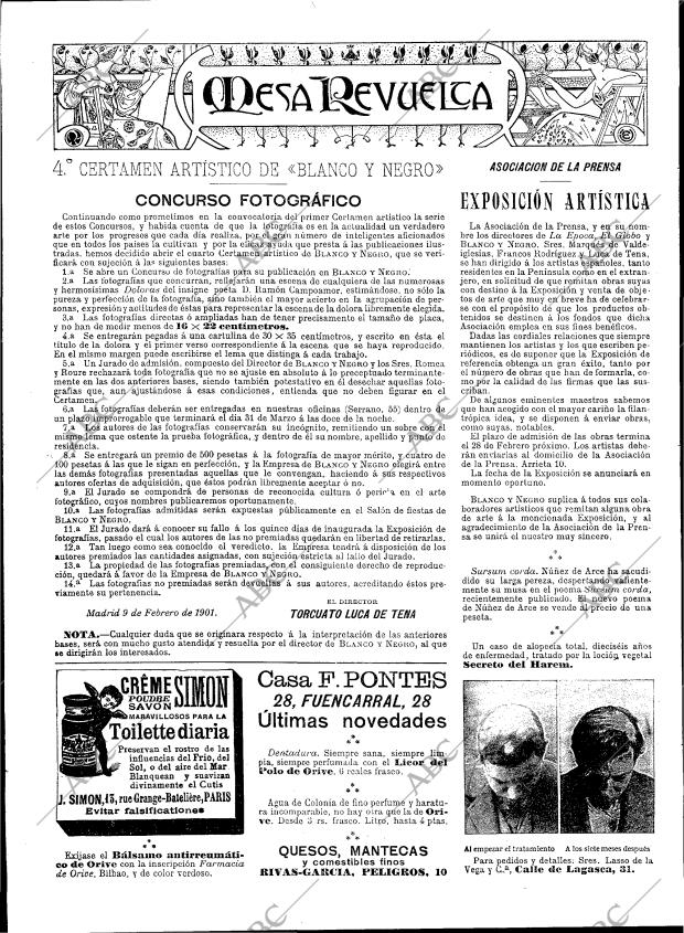 BLANCO Y NEGRO MADRID 09-02-1901 página 24