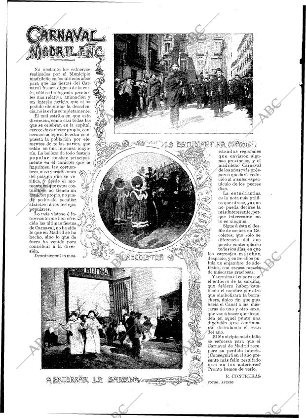 BLANCO Y NEGRO MADRID 16-02-1901 página 14